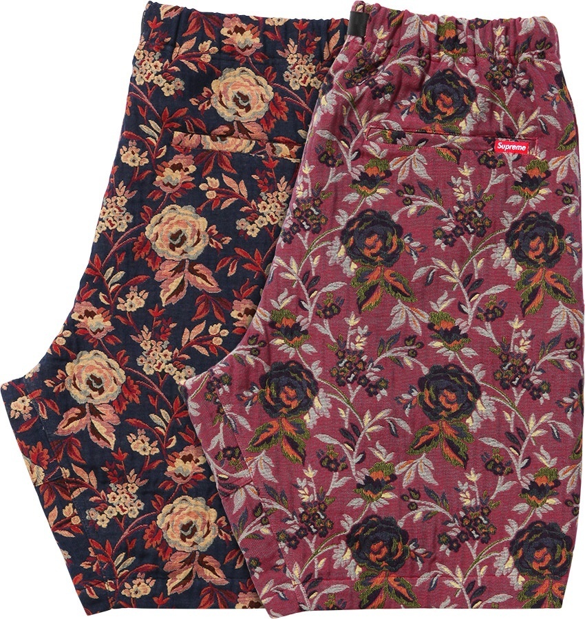 Jacquard Flowers Belted Short